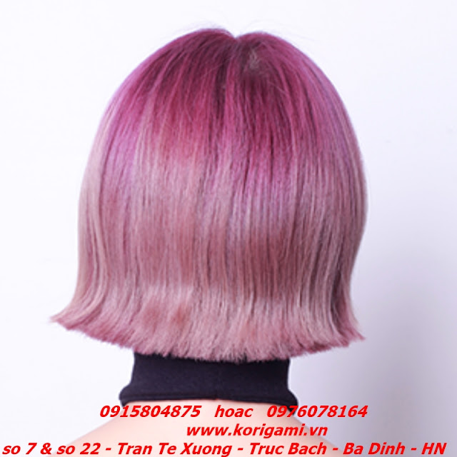 KIỂU TÓC NỮ BOB NGẮN NHUỘM MÀU HỒNG KHÓI PHẤN ĐẸP 2018 DẠY HỌC NGHỀ TÓC NỮ BOB NGẮN NHUỘM MÀU HỒNG PINK 3D ĐẸP