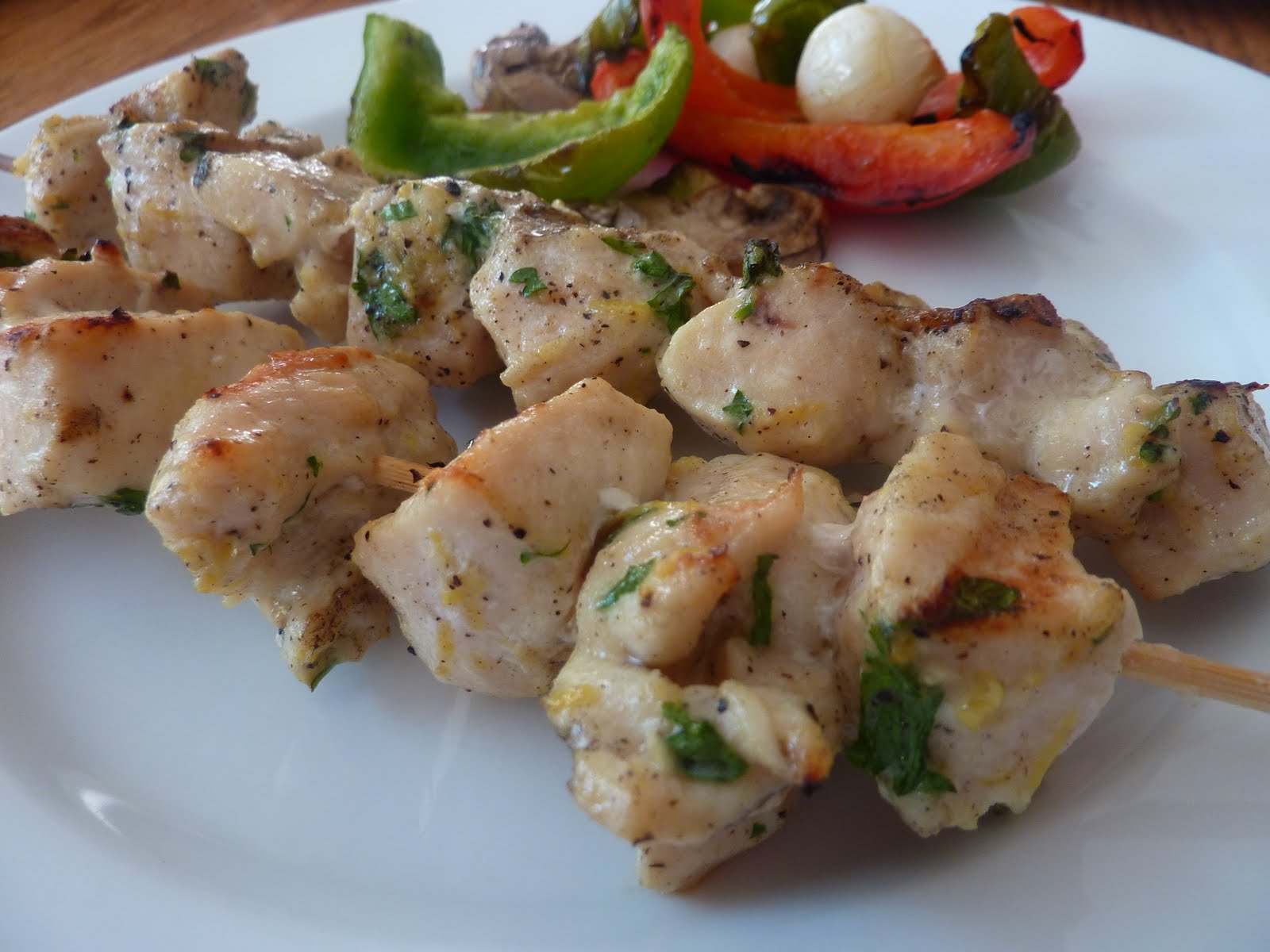 Kimmy's Kitchen Garlic Lemon Chicken Kabobs