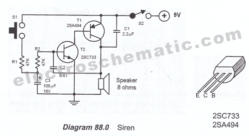 Very Simple Siren Circuit | ZINESTESIA