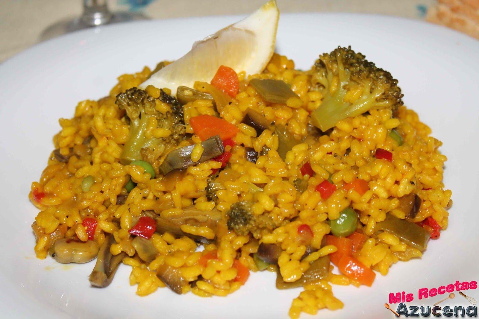 Mis Recetas Paella de verduras.