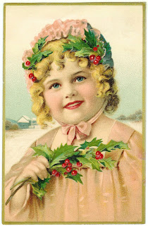 Antique Images: Free Christmas Clip Art: Antique Christmas Postcard ...