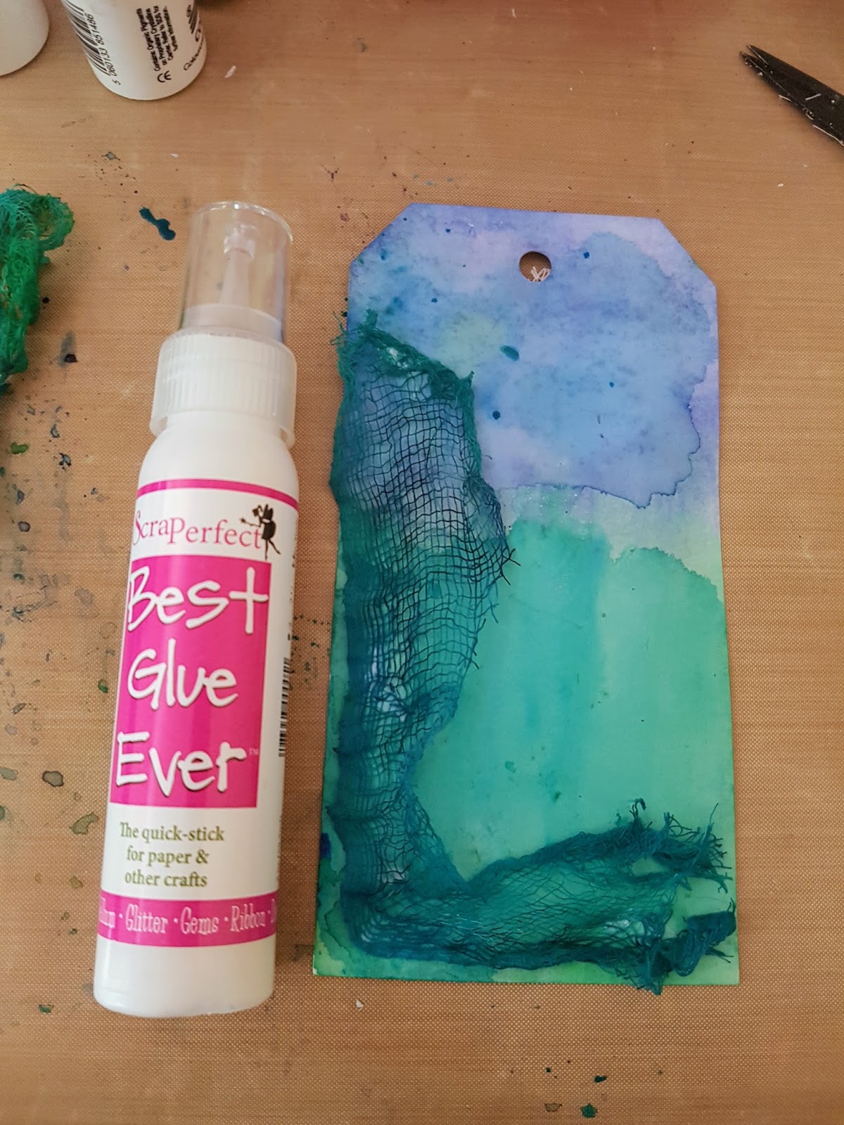 How To Create A Mixed Media Tag With Best Glue Ever Life in a Snapshot