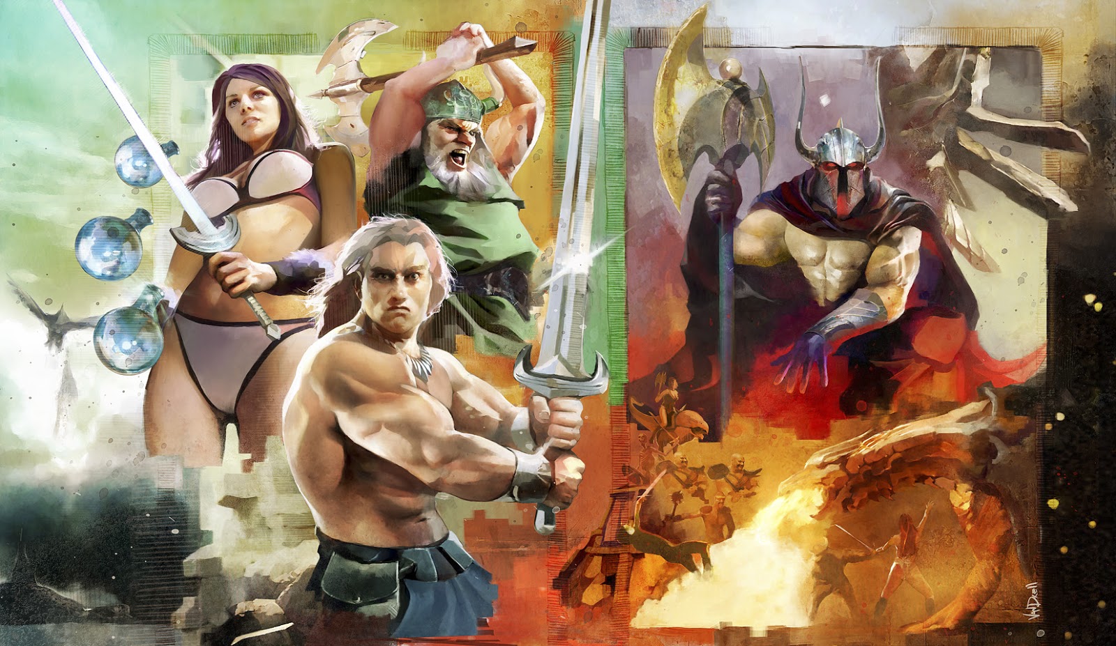 Dados Alucinantes Golden Axe Arcade, Game, , RPG!