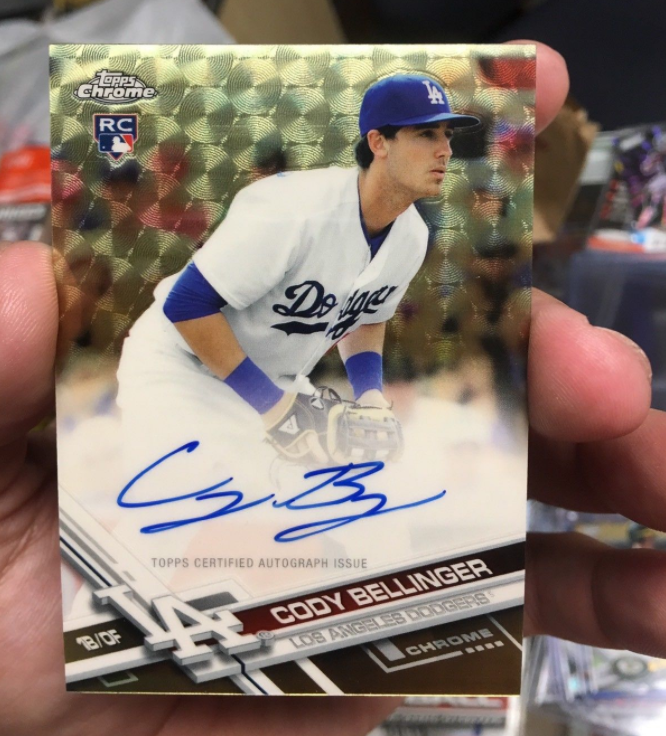 Cody Bellinger Los Angeles Dodgers Autographed 2017 Topps Chrome