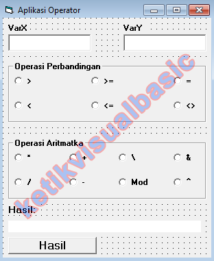Cara Menggunakan Operator Visual Basic 6.0 - Belajar Visual Basic