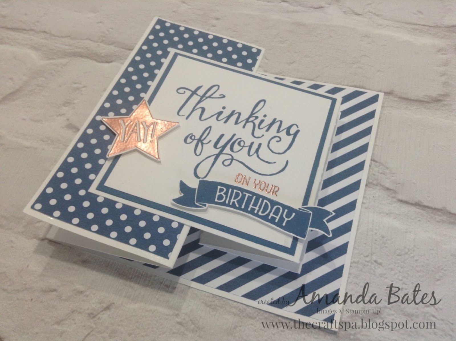 the craft spa stampin up uk independent demonstrator time of fold card