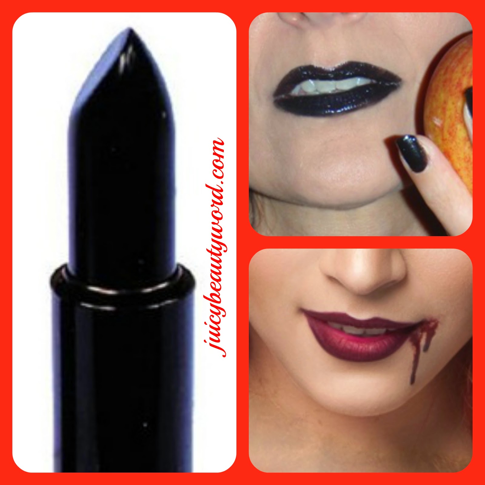 black lipstick collage