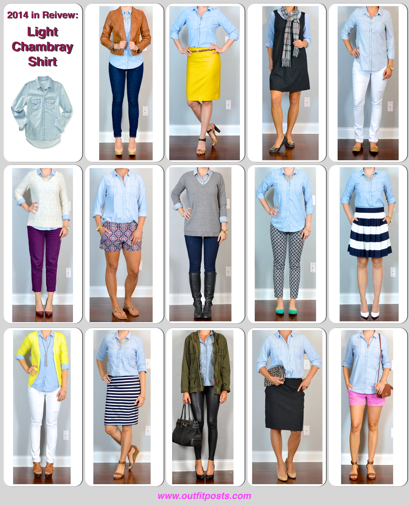 2014 in review - outfit posts: light chambray shirt - 14 way ...