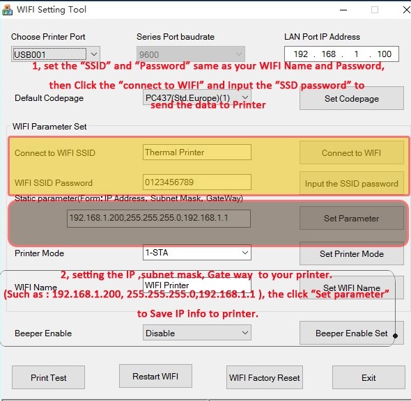 network thermal printer