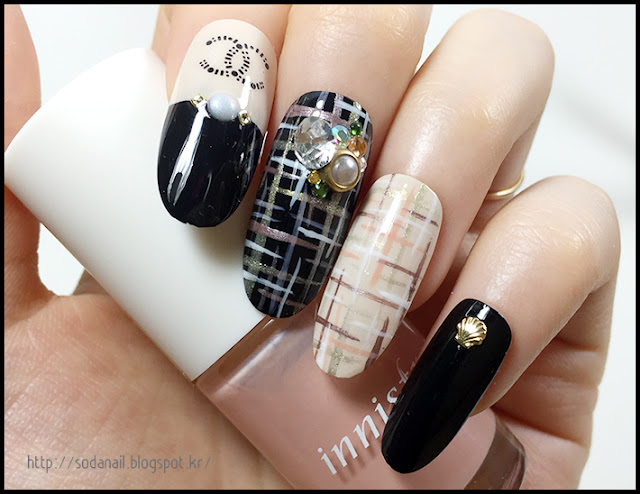 tweed nails tutorial