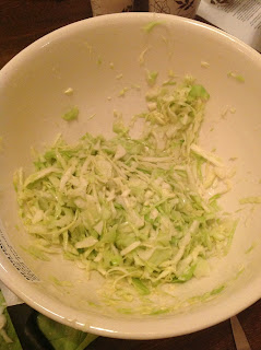 Chopped cabbage