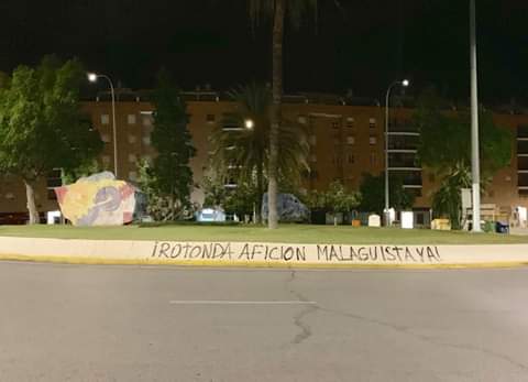 Málaga, desaparece de nuevo la placa de la rotonda de Al-Thani