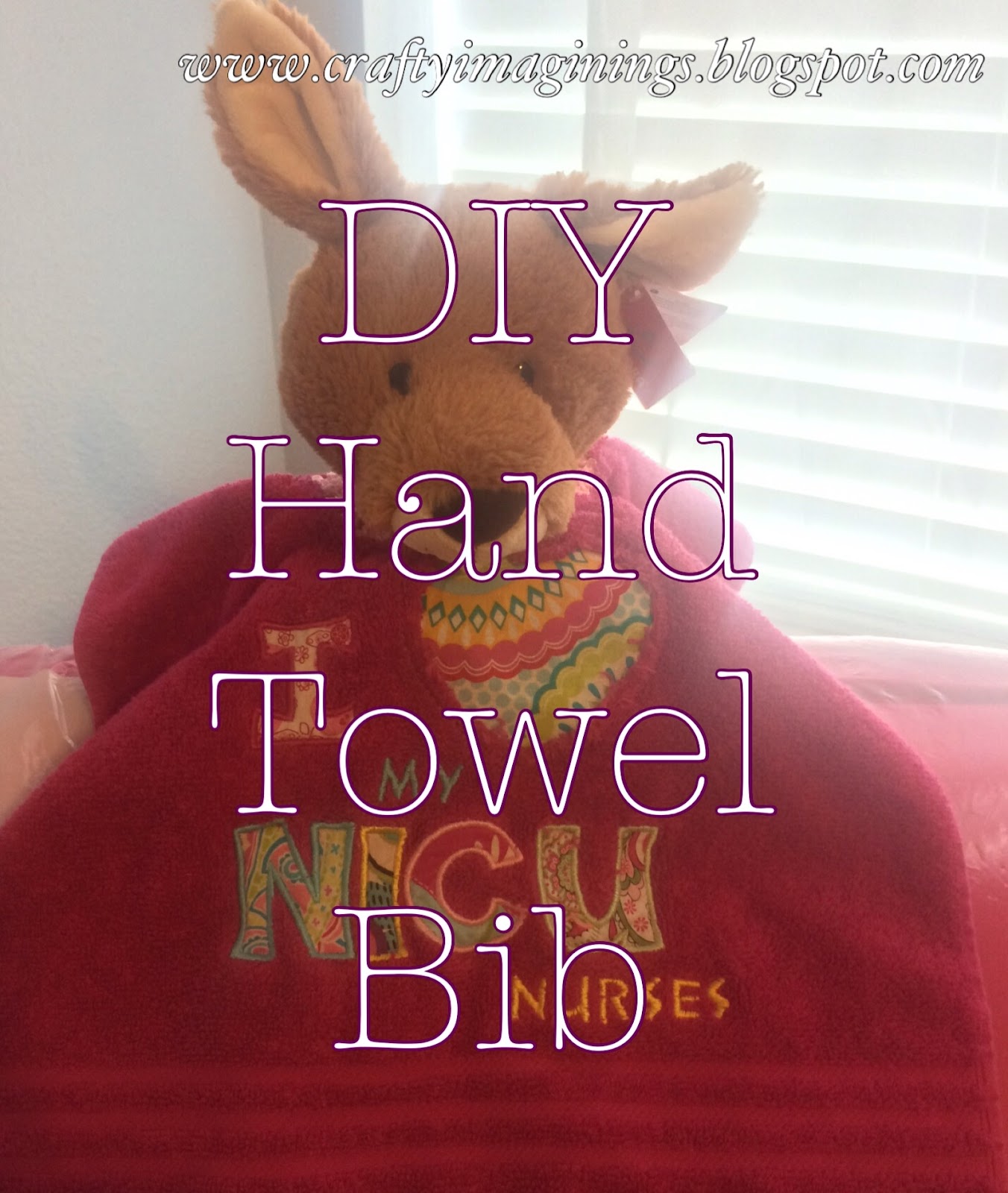 Crafty Imaginings & Silly Things DIY Hand Towel Bib