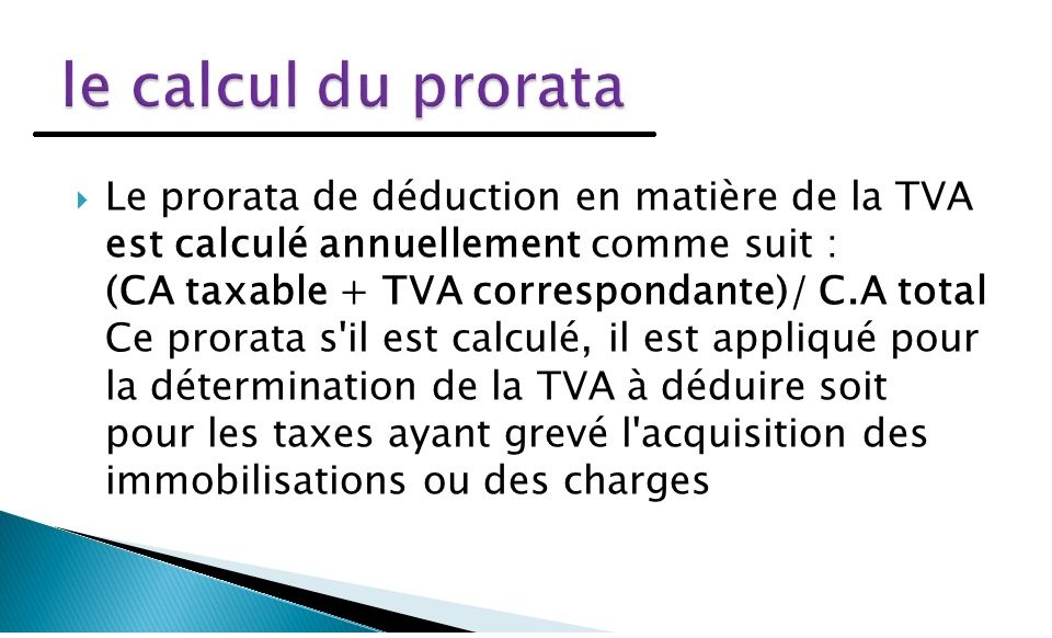 LE CALCUL DE PRORATA DU TVA AVEC DES EXEMPLES APPLIQUEES COMPTA PRATIQUE