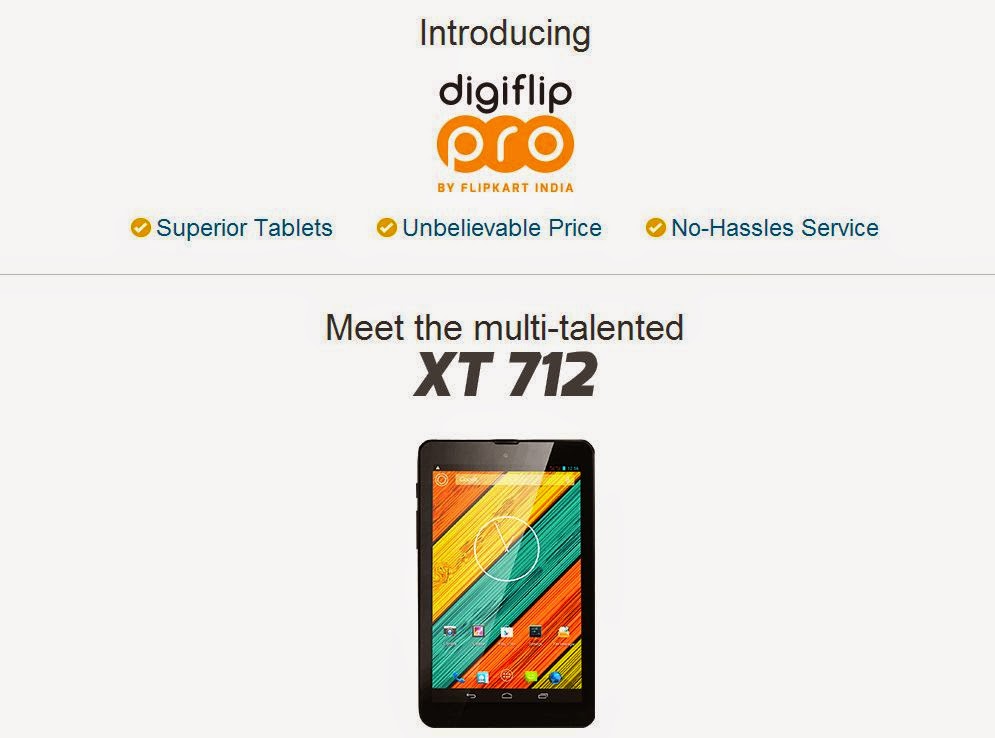 KillerPhones Digiflip Pro Flipkart India's first tablet now