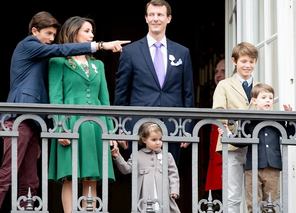 Prince Joachim, Princess Marie, Prince Felix, Prince Nikolai, Prince Henrik and Princess Athena of Denmark,