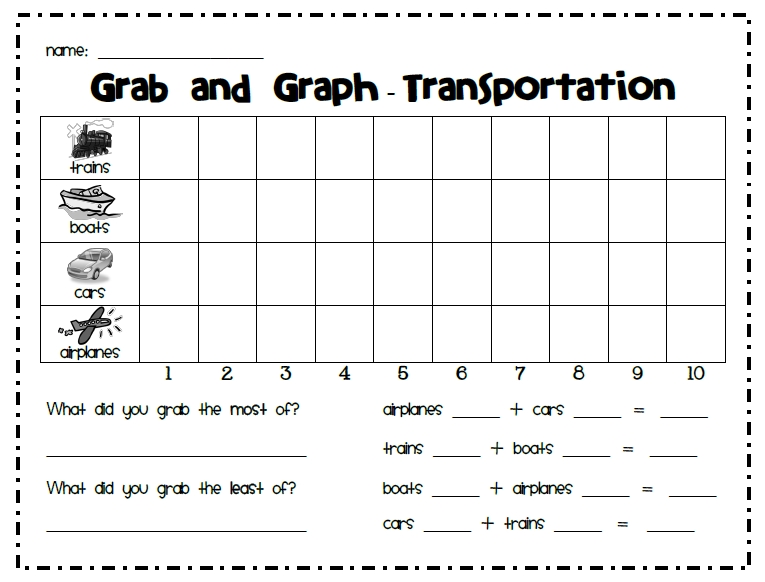 First Grade Garden: Grab and Graph {Math Freebie #3}