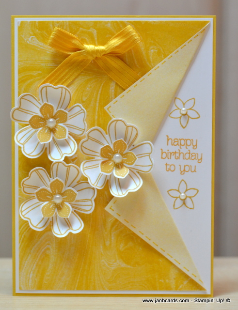 feminine flowery collar fold card janb cards