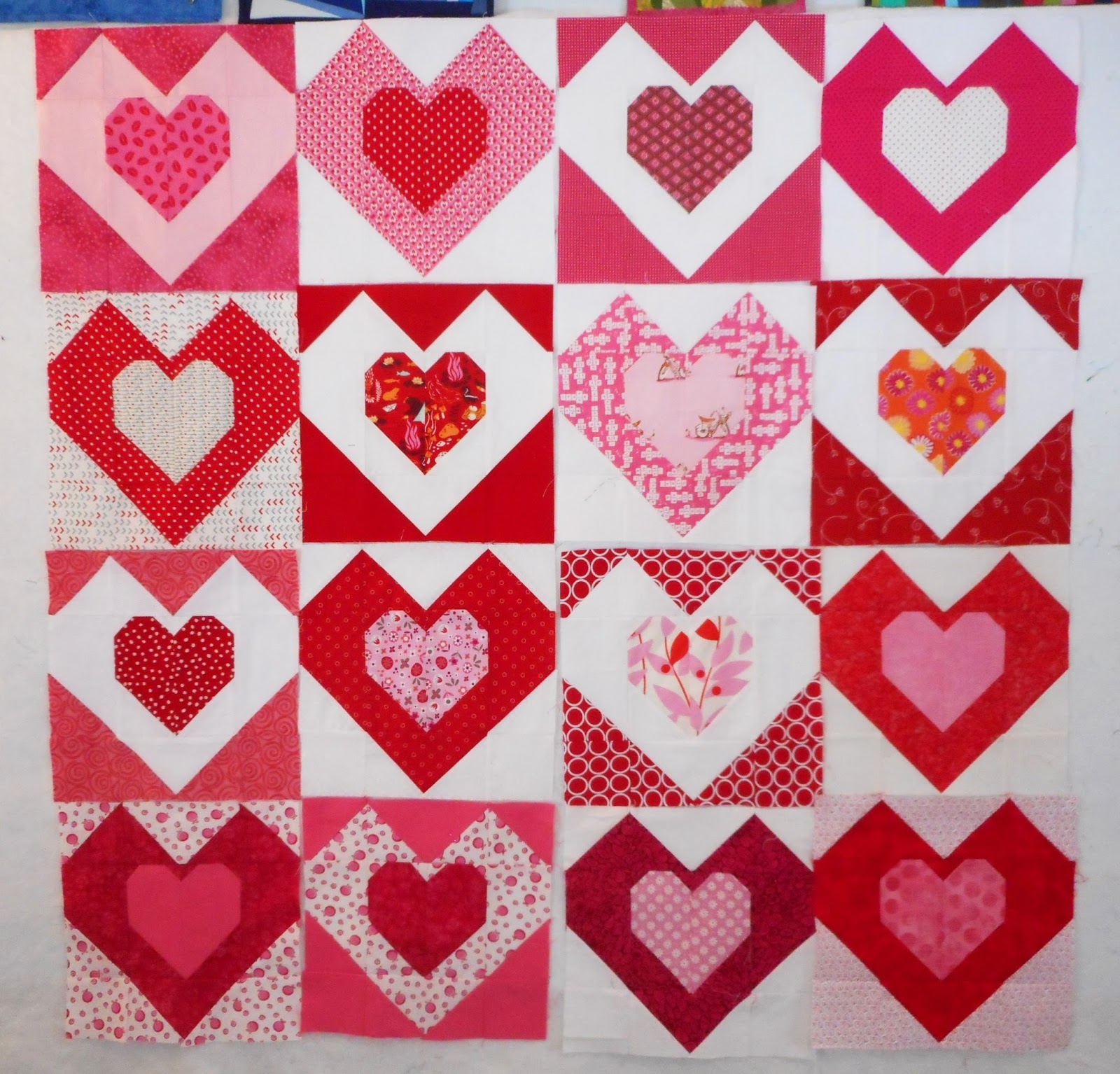 Pinkadot Quilts Valentine Quilt