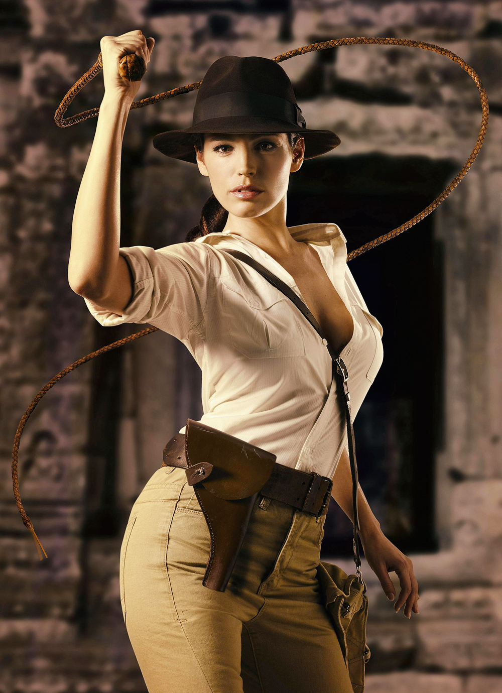 Whipping weekend - kelly brook as sexy indiana jones.