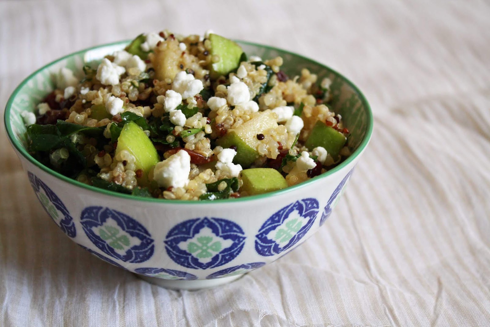 This and That Quinoa Salad with Cherries and Goat Cheese