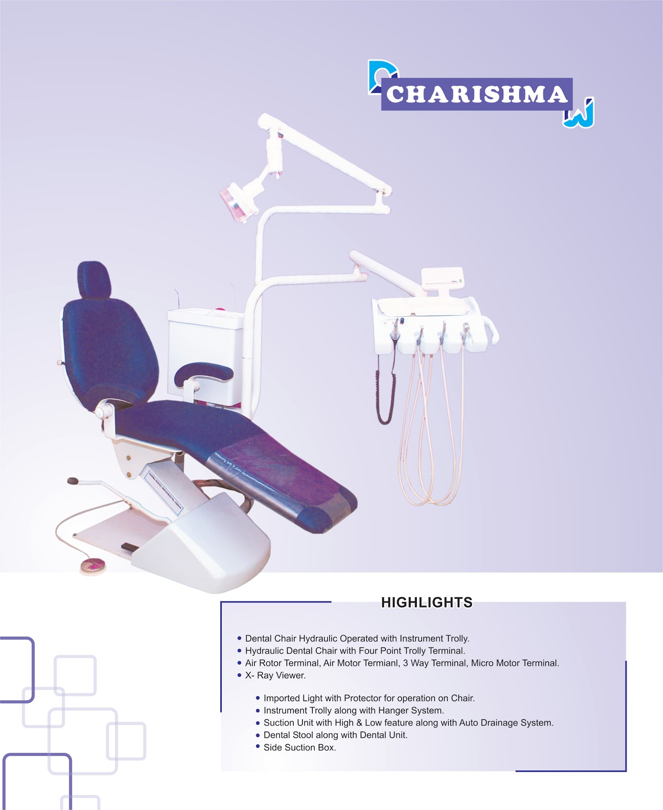 Dental Chair Manufacturing Company: Charisma Dental Chair