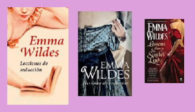 Portadas de la novela romántica histórica Lecciones de seducción, de Emma Wildes