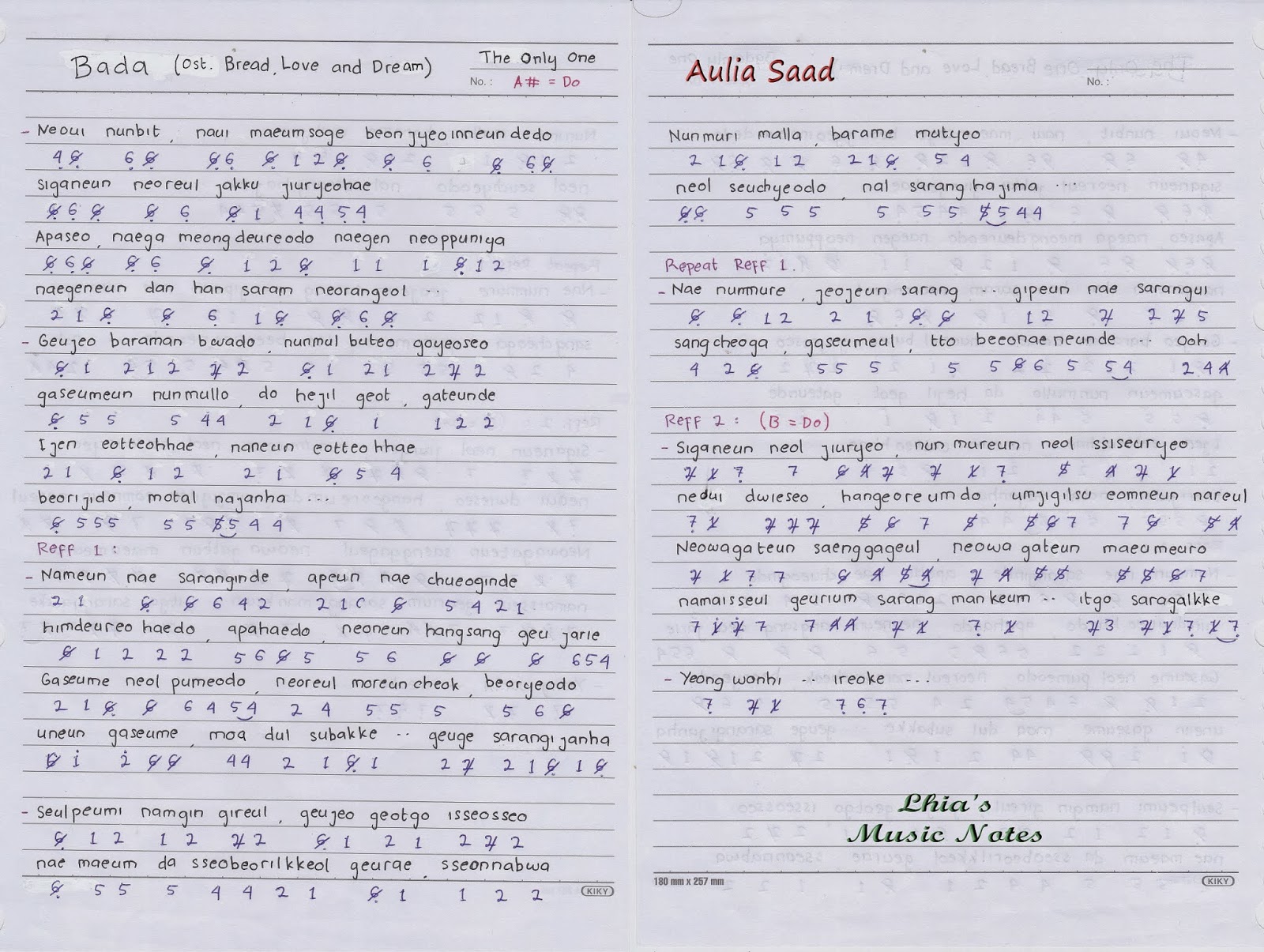 Not Angka The Only One Bada (Ost. Bread, Love and Not Angka The Only One Bada (Ost. Bread, Love and