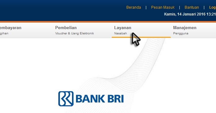 CARA MENCAIRKAN DEPOSITO BRI LEWAT INTERNET BANKING BRI