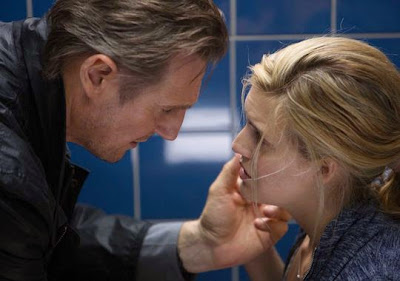 Liam Neeson and Maggie Grace in Taken 3