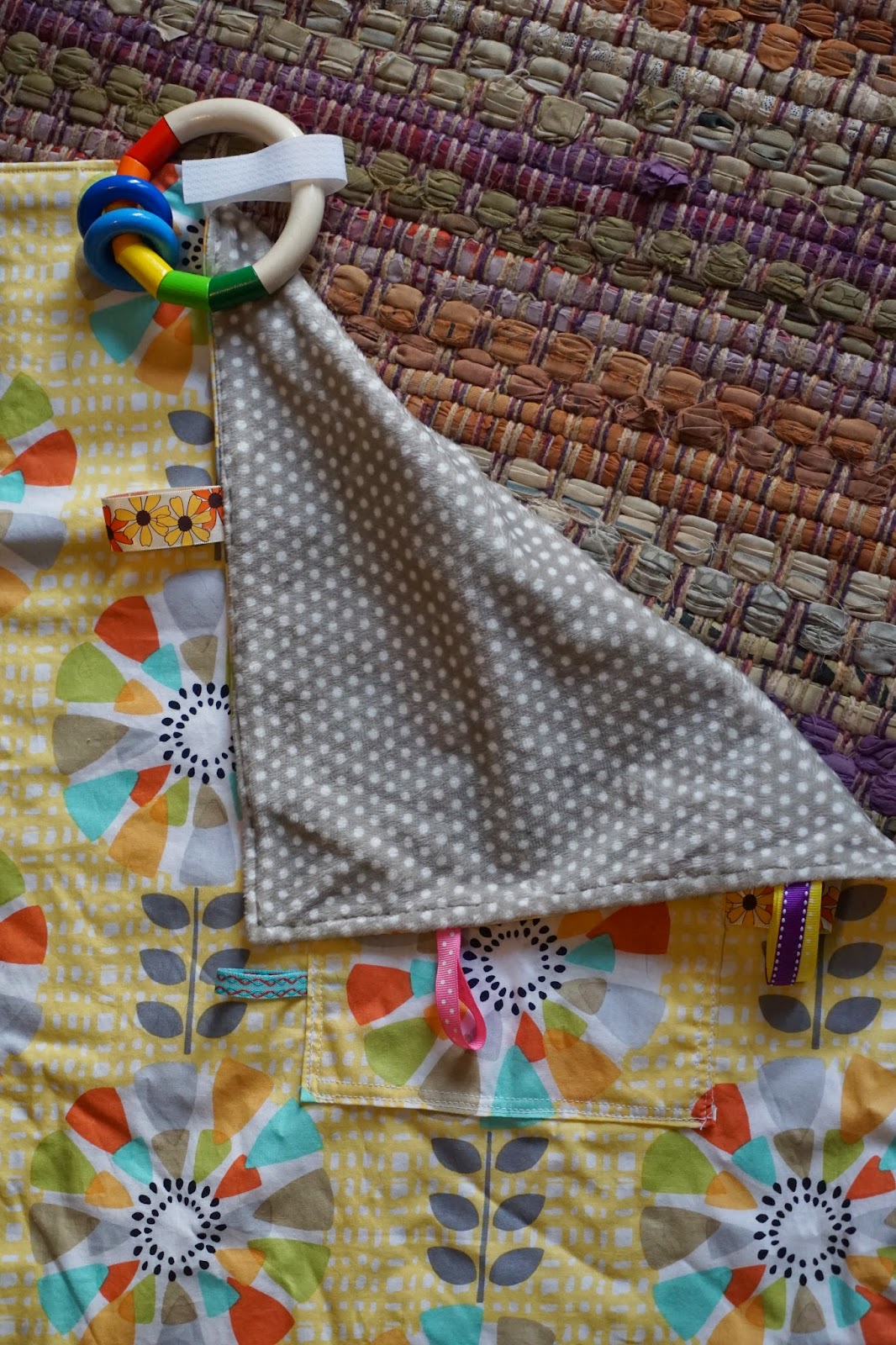 Miss French Fry Makes Art Baby Blankets.