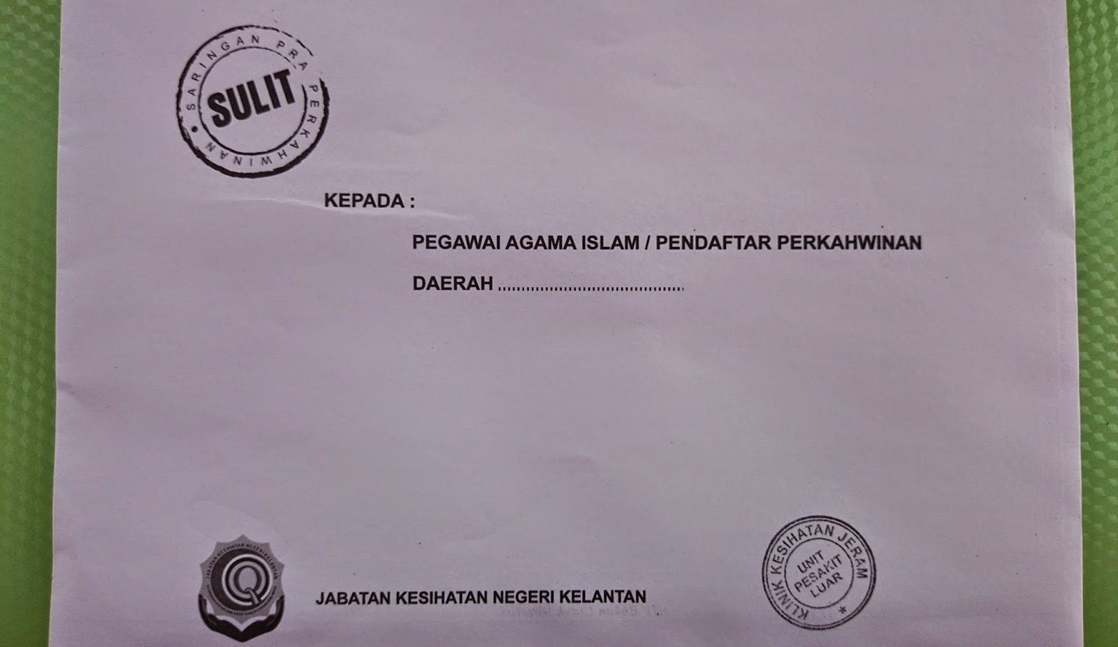 hiv test untuk kahwin