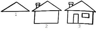 3 Langkah Mudah Menggambar Rumah dari Segitiga