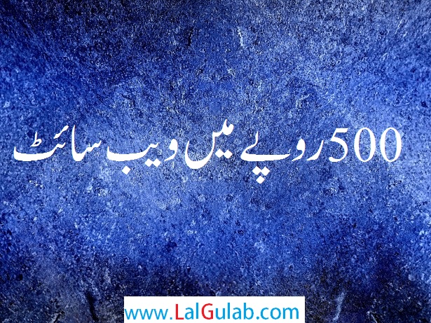 only in 500 rupees make website in urdu
