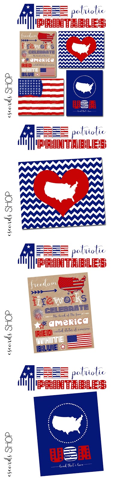 CS Cards: 4---FREE patriotic printables!!