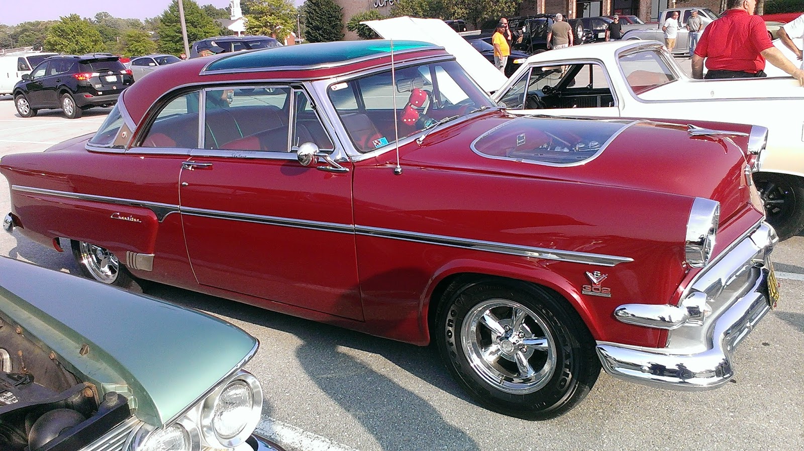 Just A Car Guy showroomonly cars were given special hoods with clear