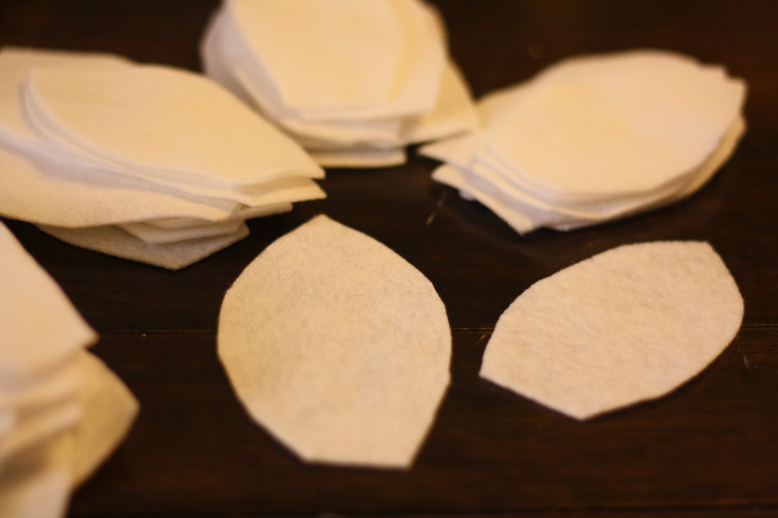 It's a Strange and Lovely Ride {DIY} White Felt Leaf Wreath