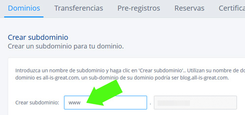 Crear un subdominio en 1&1 para el CNAME de un blog de Blogger Crear un subdominio en 1&1 para el CNAME de un blog de Blogger