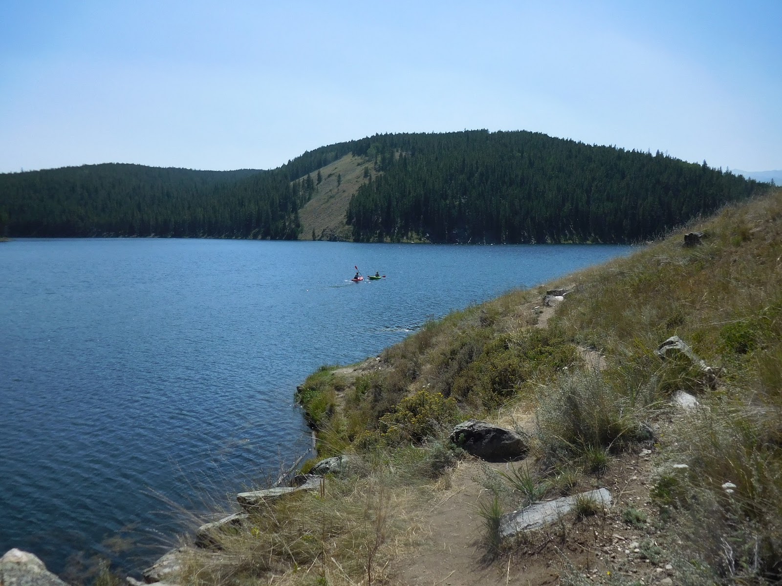 Living Our Dream Tie Hack Dam and Reservoir