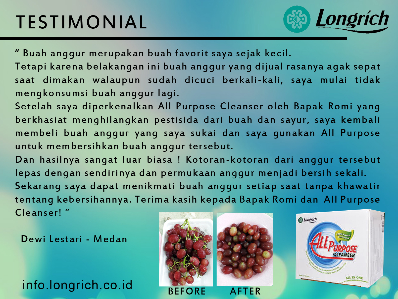 LONGRICH INFO RICH TESTIMONIALS