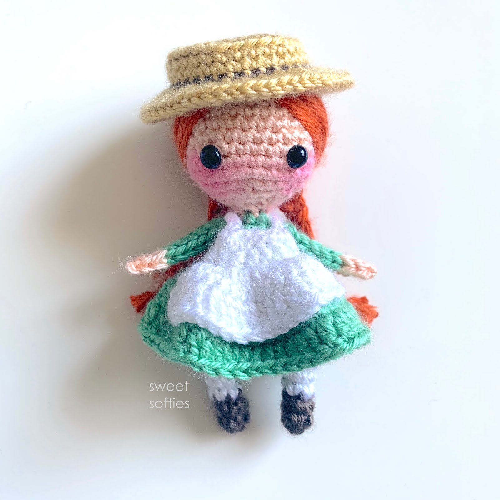 Anne of Green Gables Inspired Doll Gift for Girl Literary Gift Literary Inspired Doll Crochet Doll Crochet Doll