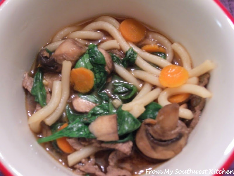 From My Southwest Kitchen UdonBeef Noodle Bowl