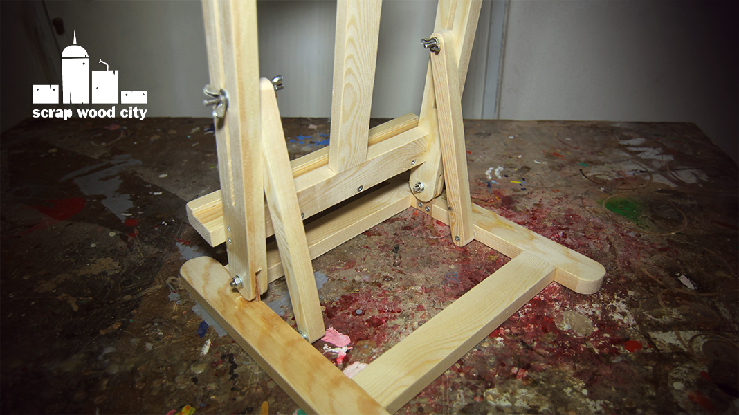scrap wood city How to make a painter's folding desktop easel