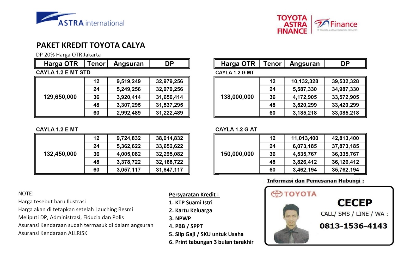 Toyota Calya Angsuran