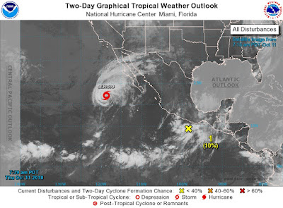 Está Sonora en alertas naranja y verde por tormenta tropical "Sergio"