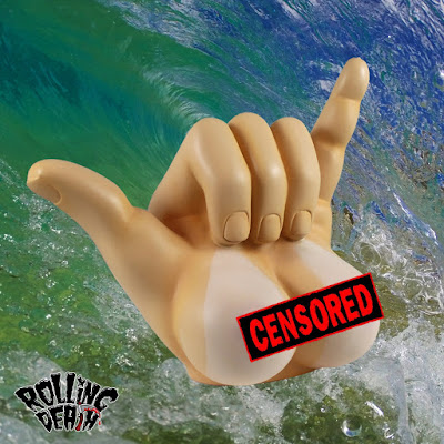 Titty-Shaka Resin Figure by Rolling Death Maui x Silent Stage Gallery x ʻUmi Toys Hawaiʻi