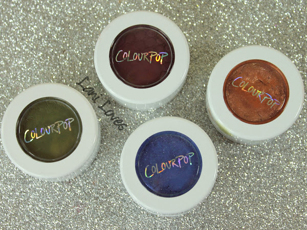 ColourPop Super Shock Shadow - Hustle, Sequin, Kimono and Rebel Swatches & Review