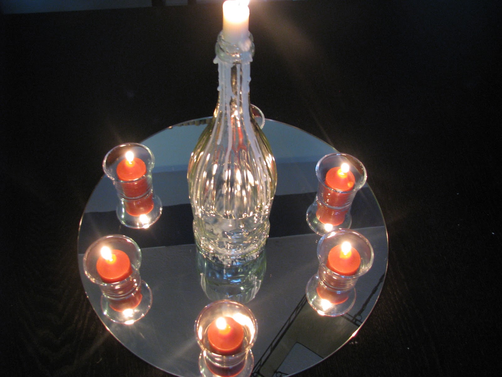 Designing Jewels Champagne Bottle Candle