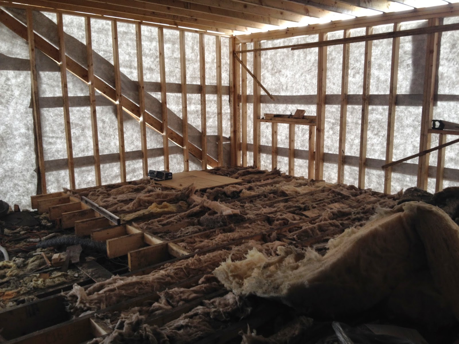 Our Loft Conversion Diary Day 8 Steel, and Floorboards