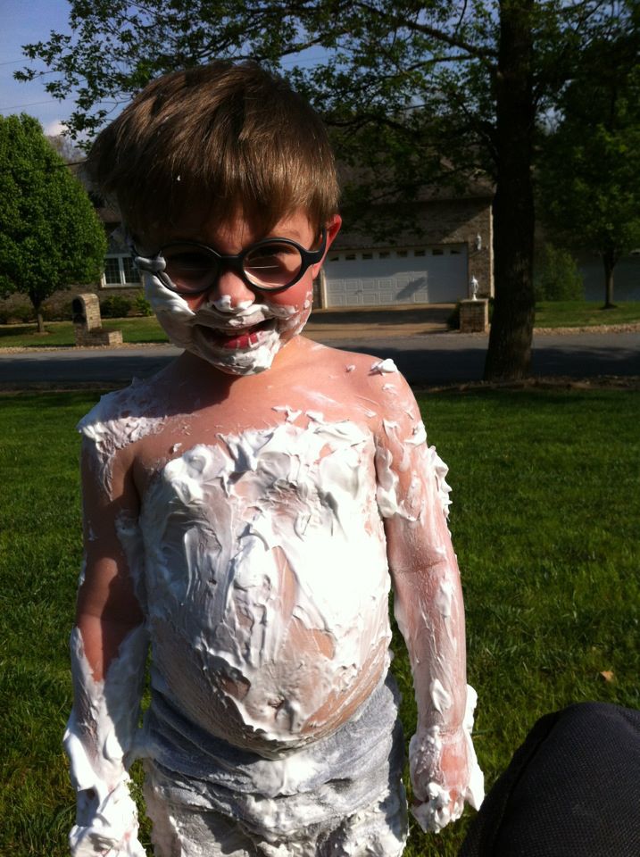 Family Fun! Shaving cream